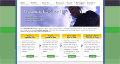 Desktop Screenshot of hopeforlife.org